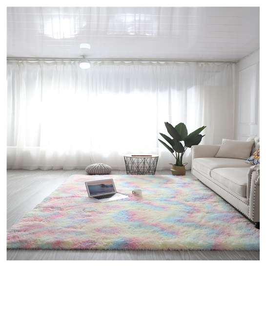 2020 Hot Sale Nice-looking Rug Cheap Shaggy Tie-dye Carpet Stain Resistant Customized Tiles Hall