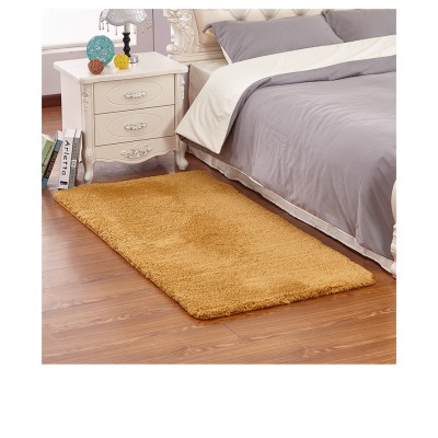 Plush Texture Household Area Rugs 2020 Hot Sale Rectangular Smooth Shaggy Lamb Carpet for Bedroom